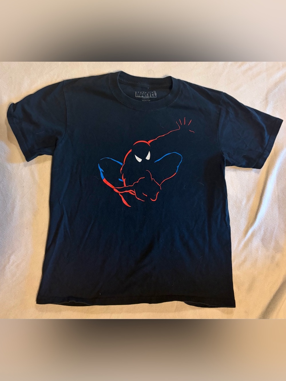 Marvel Kids Black Spider-Man T-Shirt from Universal Studios Theme Park - Size M